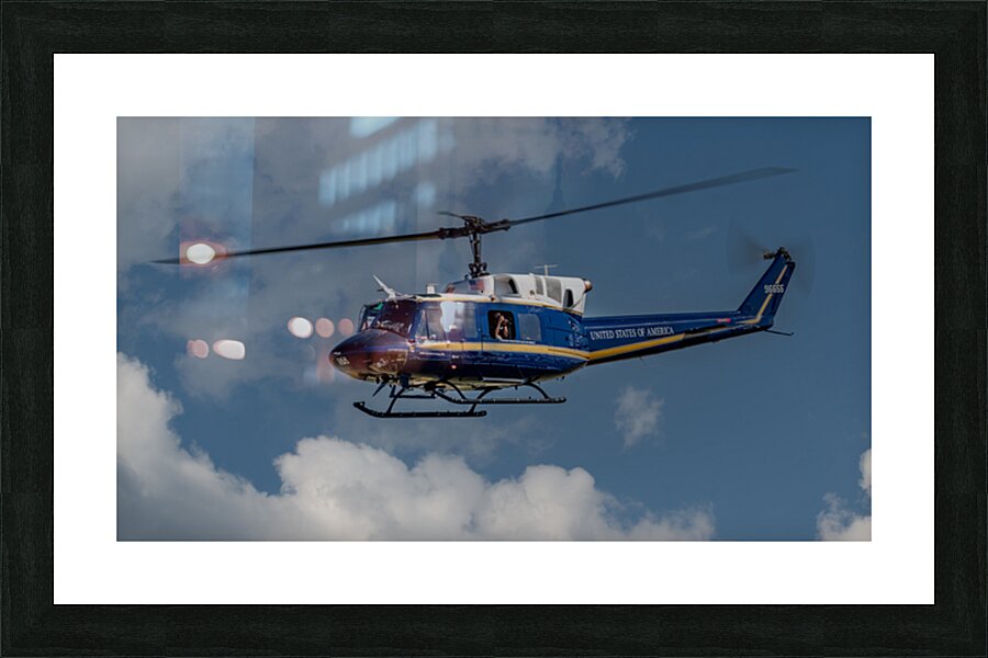US Air Force Bell UH-1N of the 316th Operations Group Picture Frame print