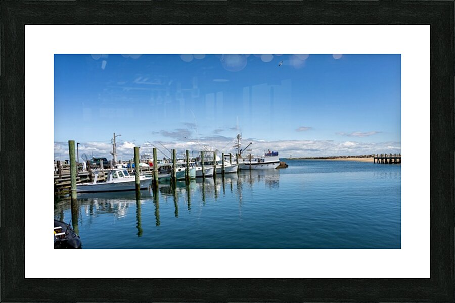At the dock on Block Island Picture Frame print