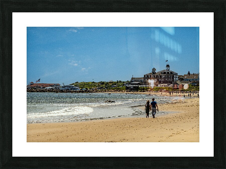 A Walk on the Beach  Picture Frame print