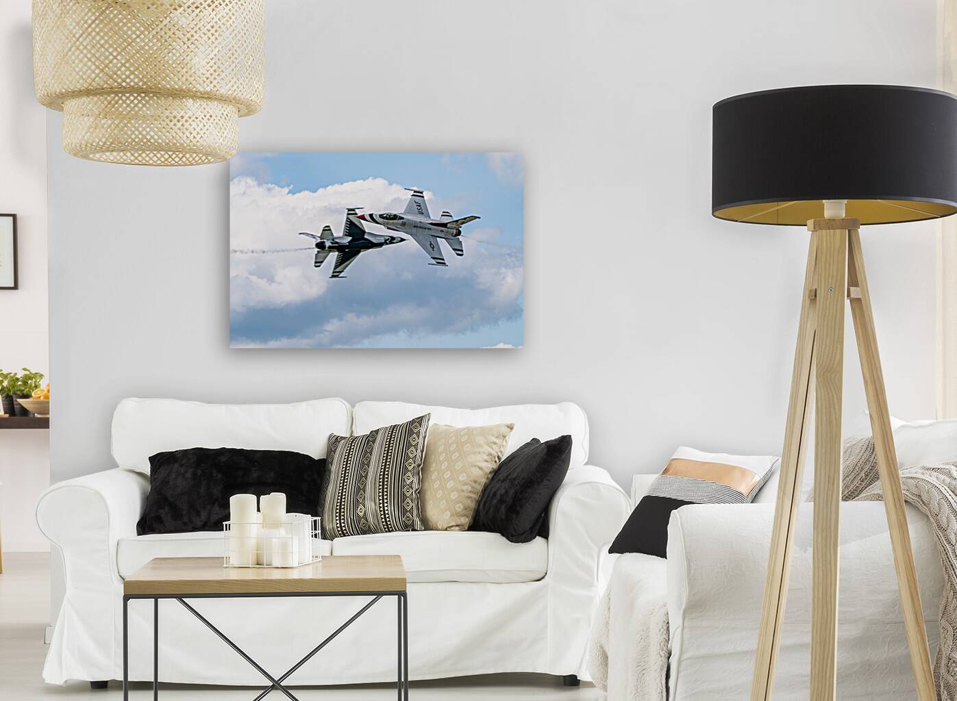 USAF Thunderbirds - Knife  edge Pass Reproduction