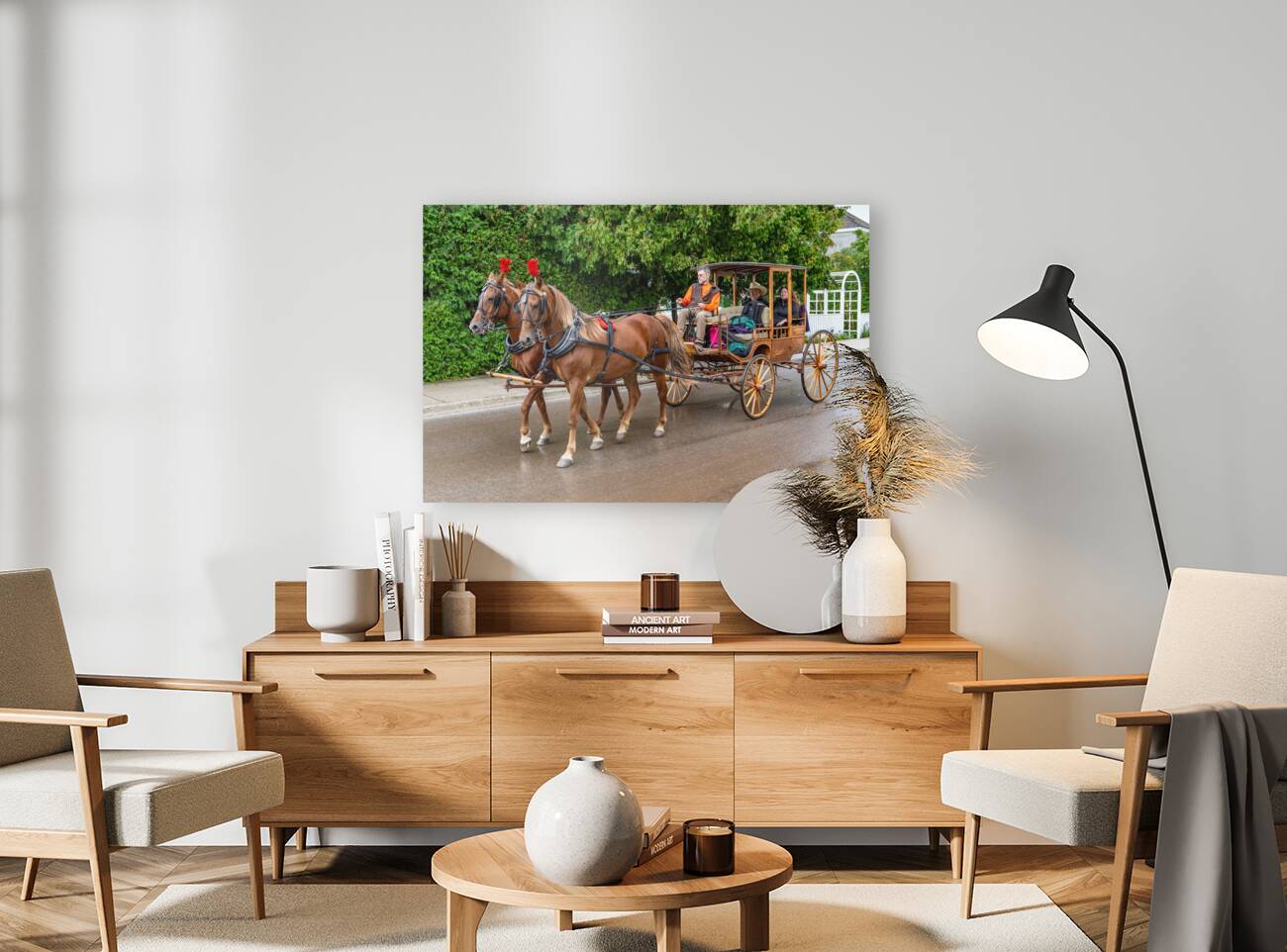 Horse and Carriage on Mackinac Island Reproduction