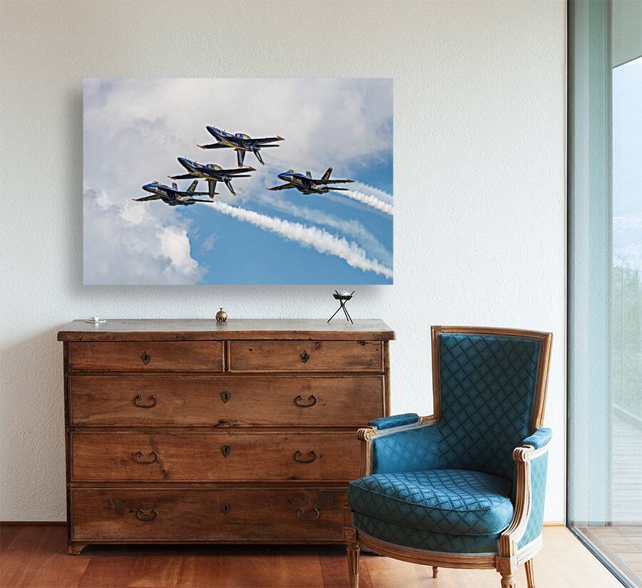 US Navy Blue Angels - Double Farvel Formation Reproduction