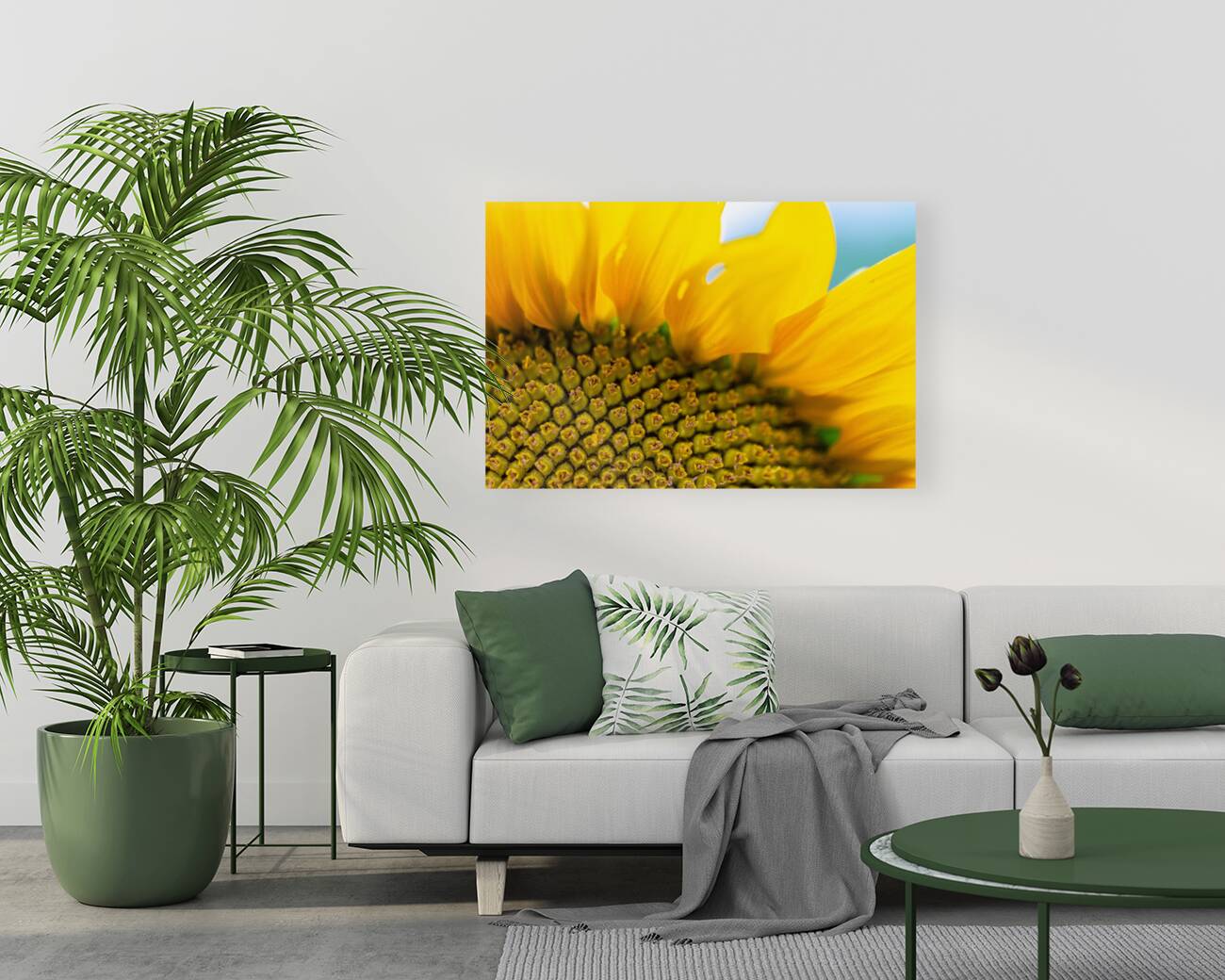 SunFlower Close Up Reproduction