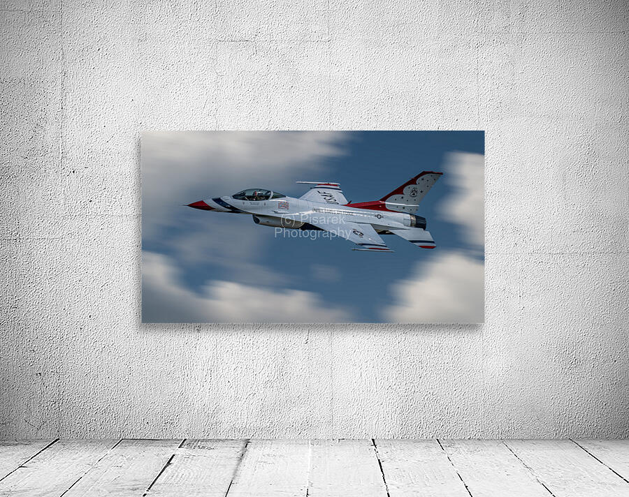 US Air Force F-16 Falcon - Thunderbirds Opposing Solo tears up the sky Wall Preview