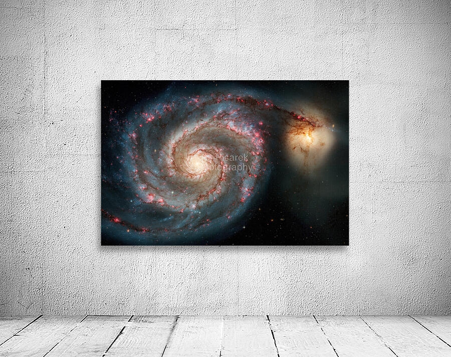The Whirlpool Galaxy – A Cosmic Dance of Light and Gravity Wall Preview