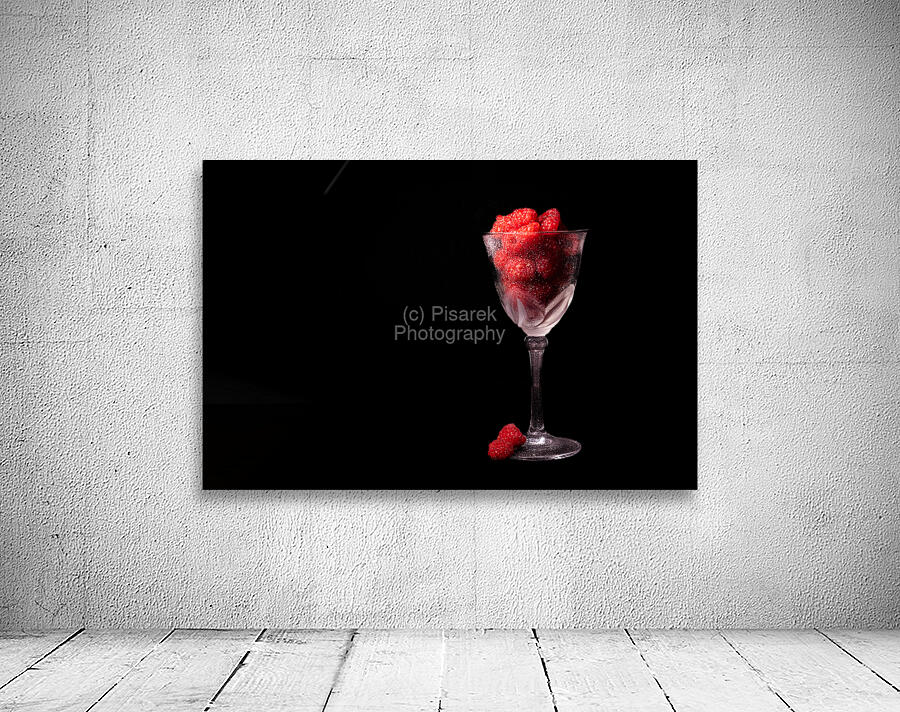 Raspberries in a Wine Glass Wall Preview