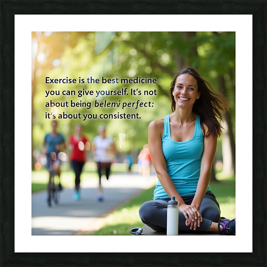 sport is medication  Picture Frame print