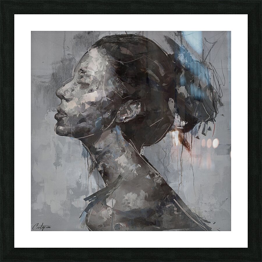 Ethereal Grey Picture Frame print