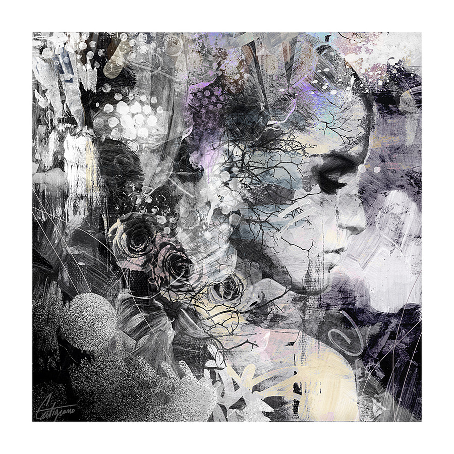 Dreaming In Grey Picture Frame print