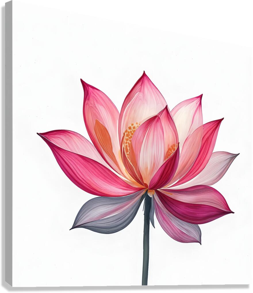  abstract lotus flower  Canvas Print