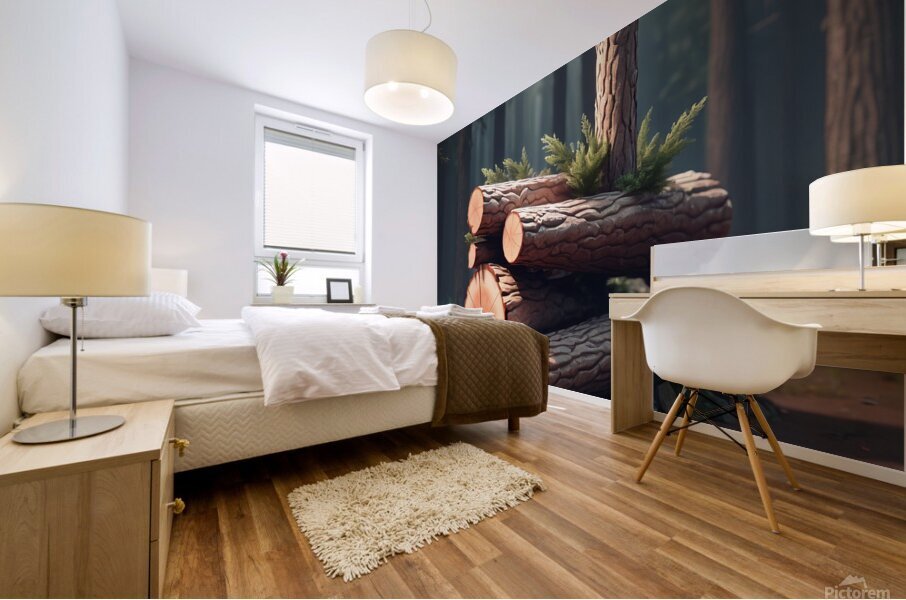 log creator  Mural print