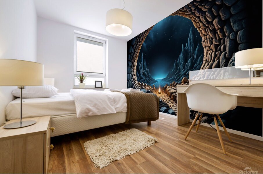  when night come  Mural print