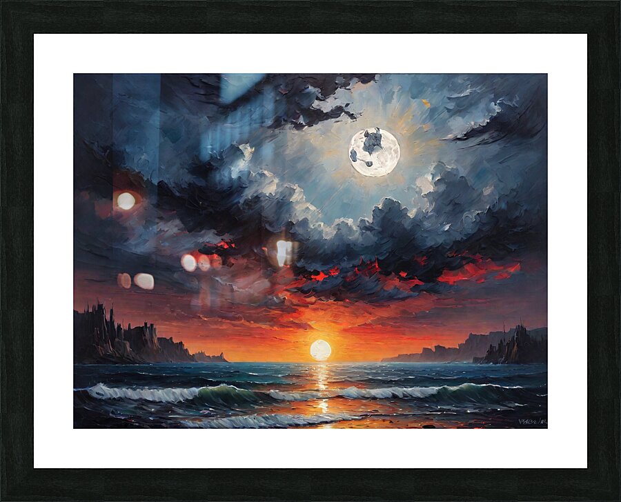 Even the darke Picture Frame print