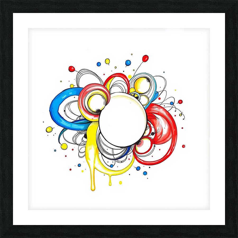  a doodle Picture Frame print