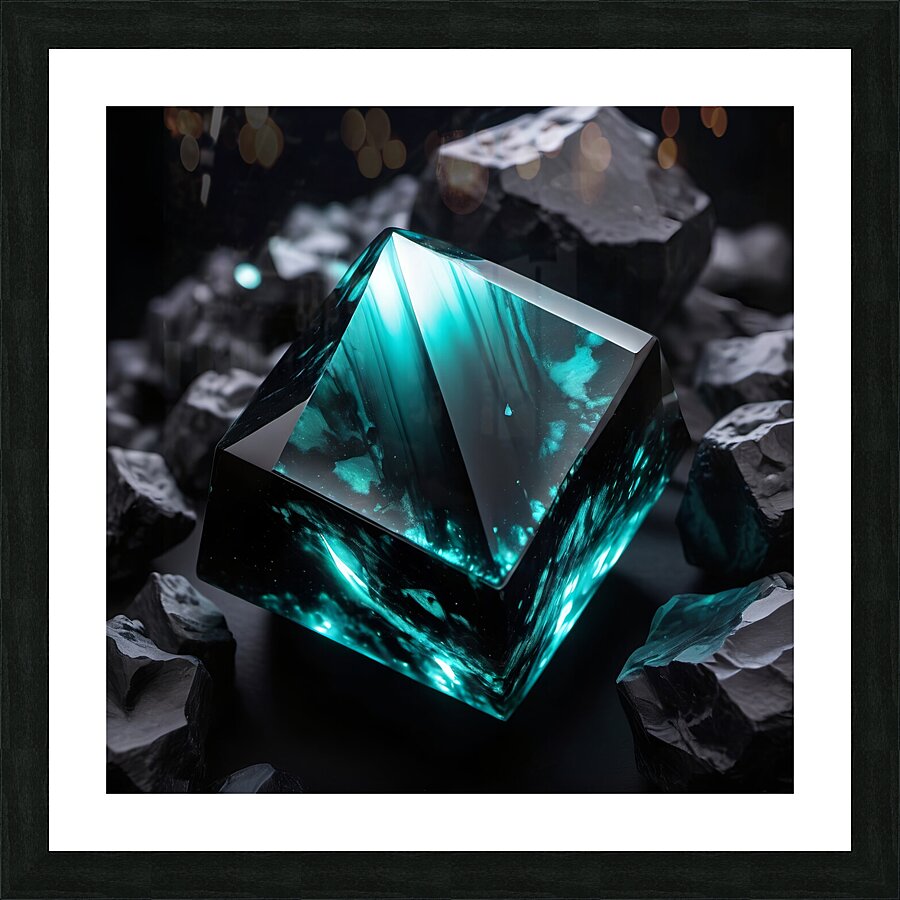  luminous obsidian  Picture Frame print