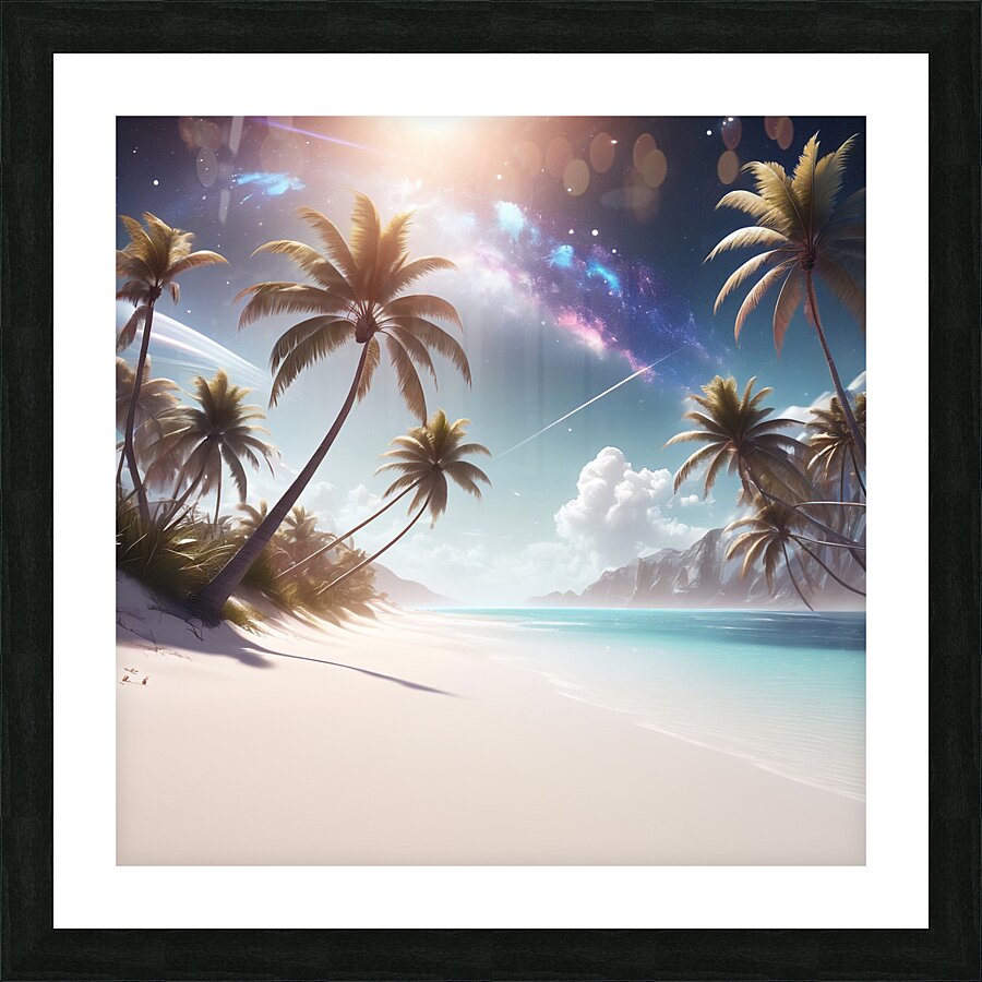  A sunny beach  Picture Frame print