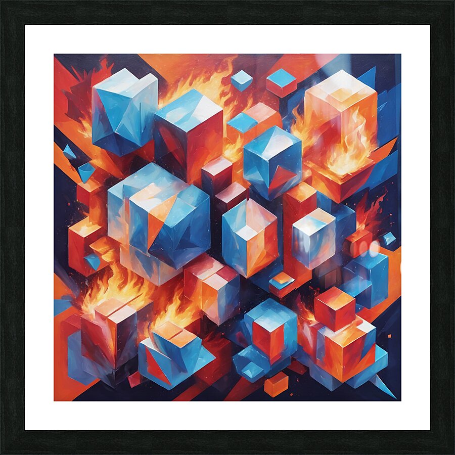  An abstract pair  Picture Frame print