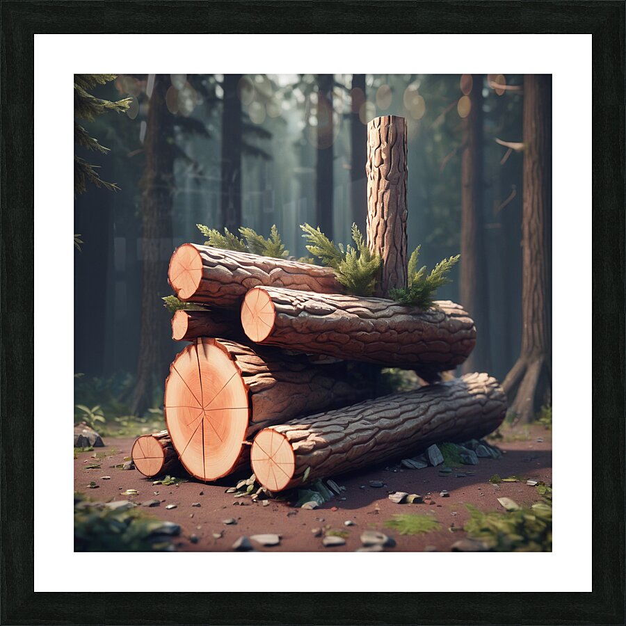 log creator  Picture Frame print