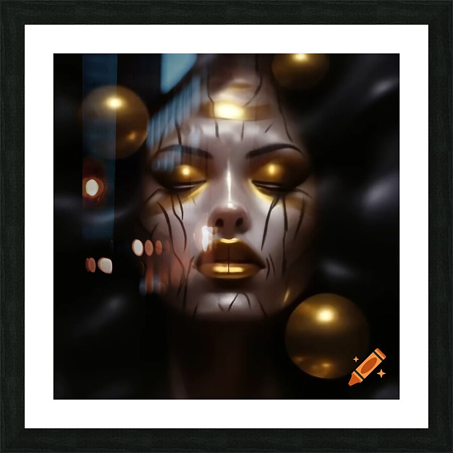 interlocking pattern Picture Frame print