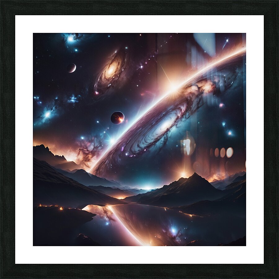  the galaxy  Picture Frame print