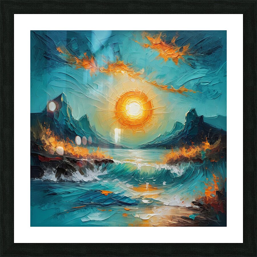  Radiant blazing  Picture Frame print