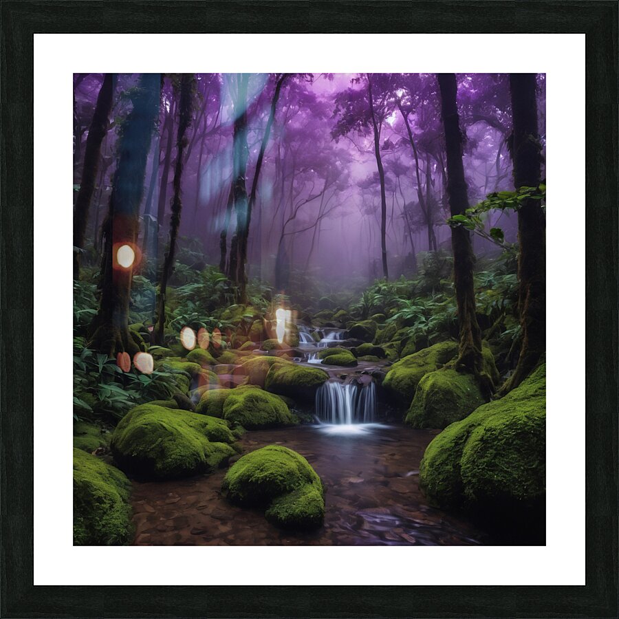  goth purple  Picture Frame print