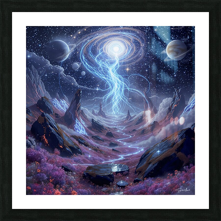 enchanted terra glowing  Picture Frame print