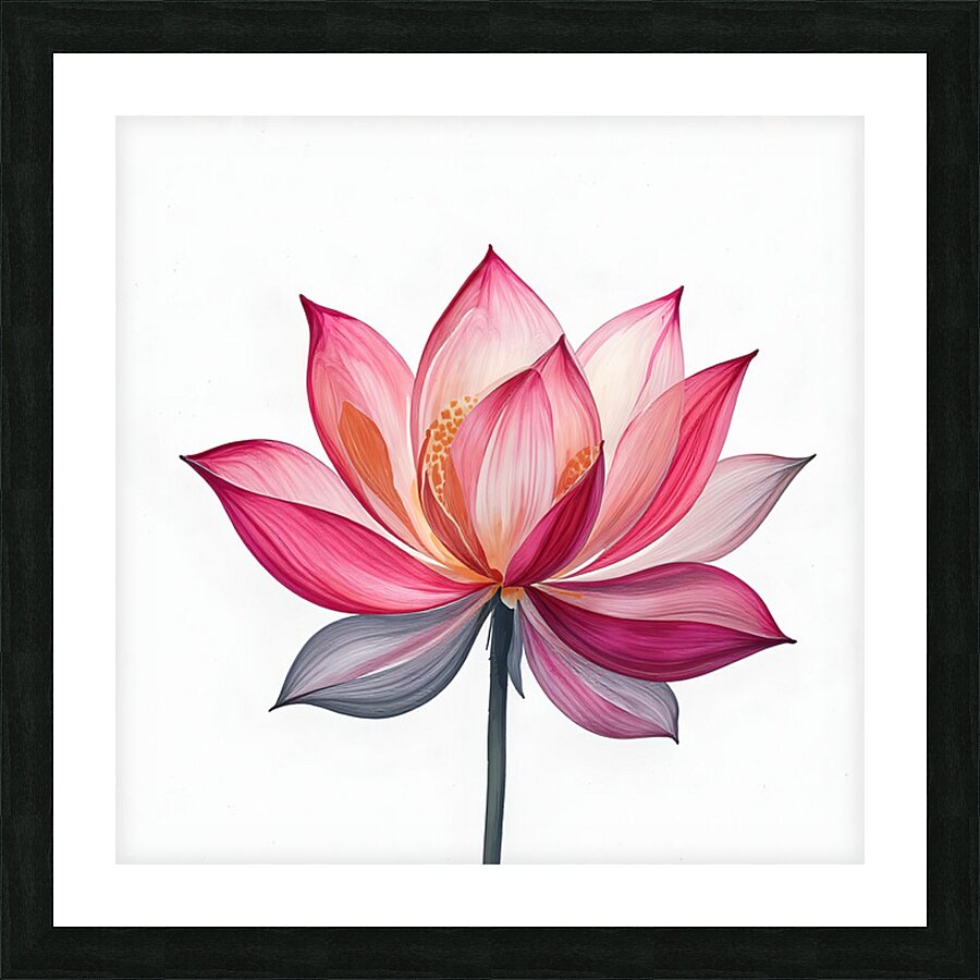  abstract lotus flower  Picture Frame print
