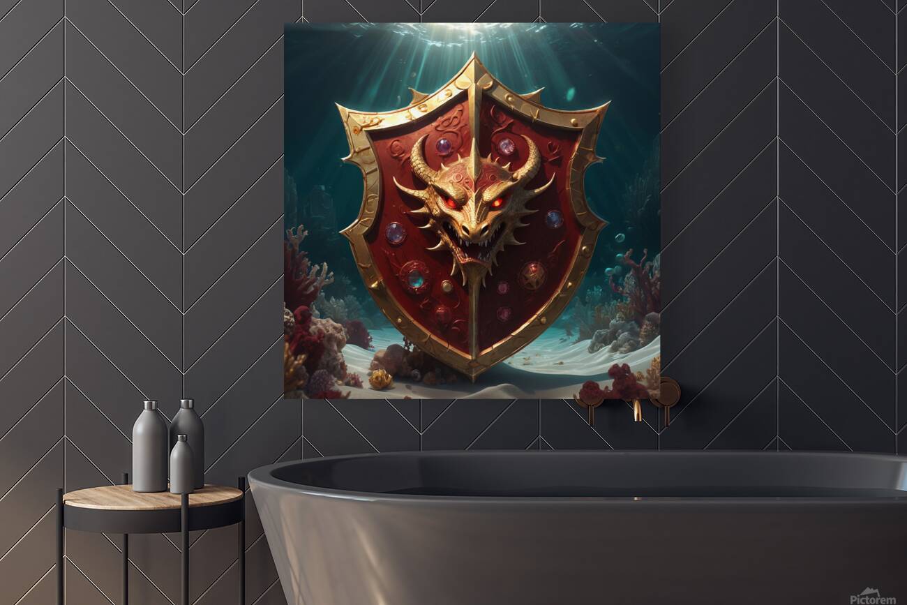  A golden shield  Reproduction