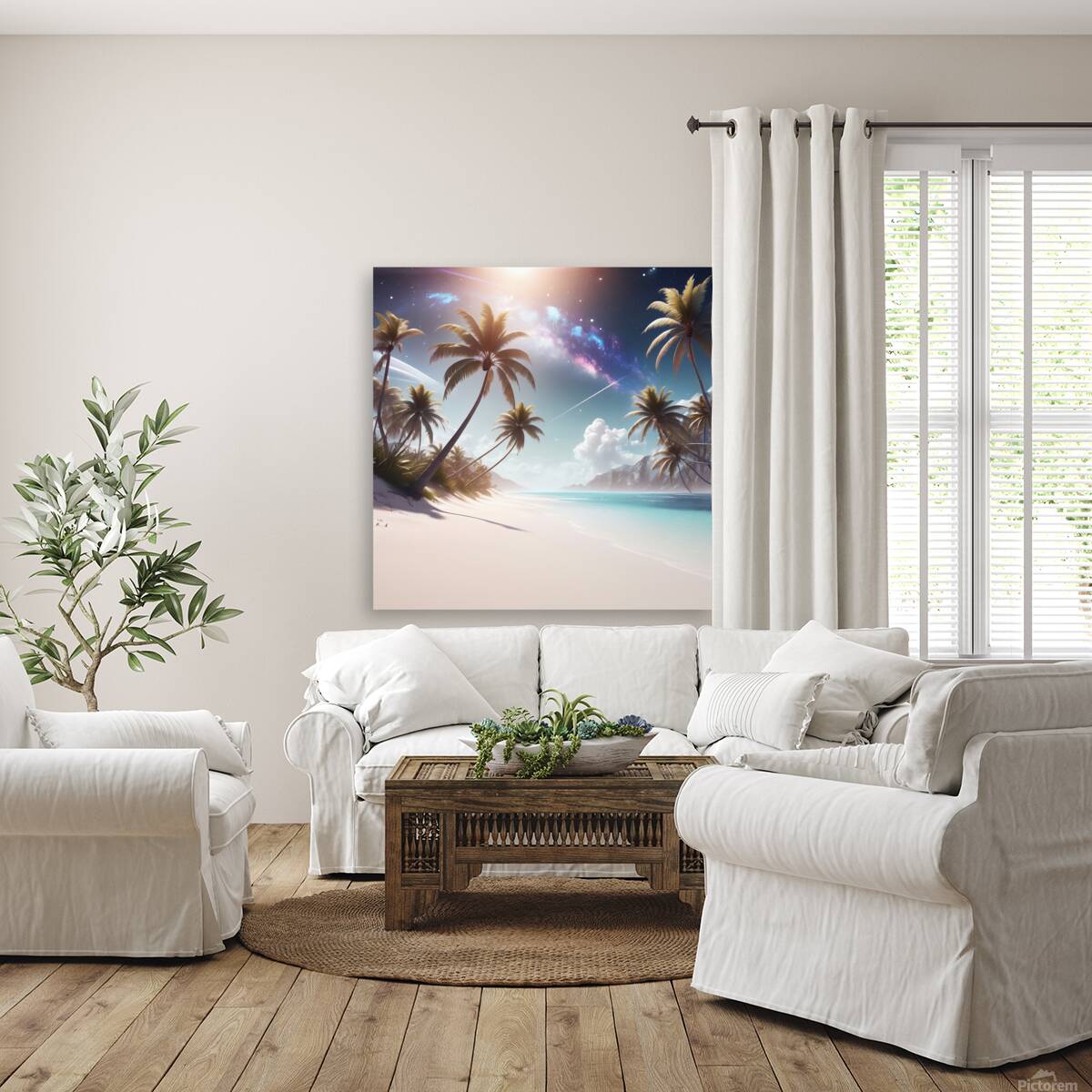  A sunny beach  Reproduction