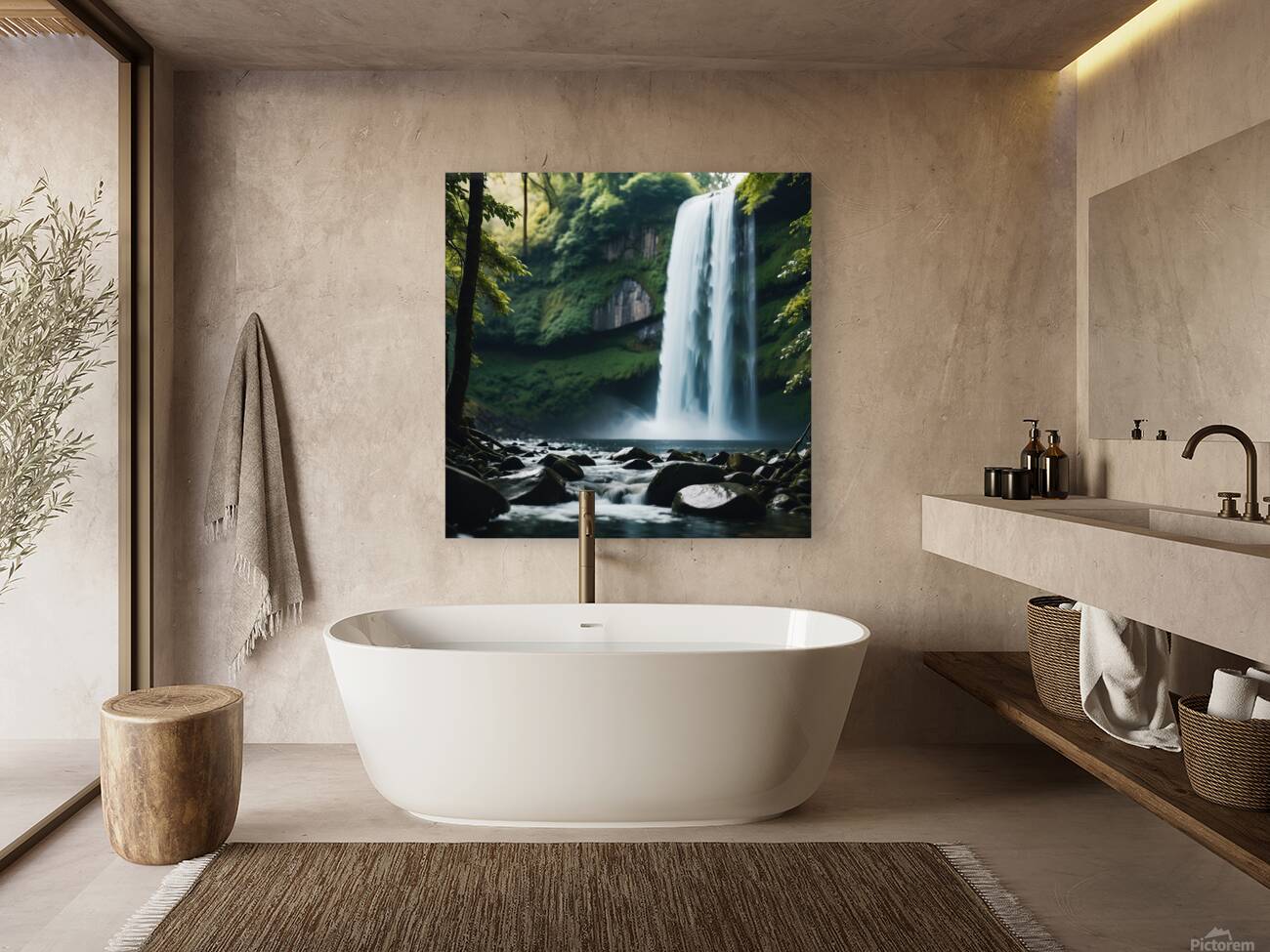  a waterfall  Reproduction