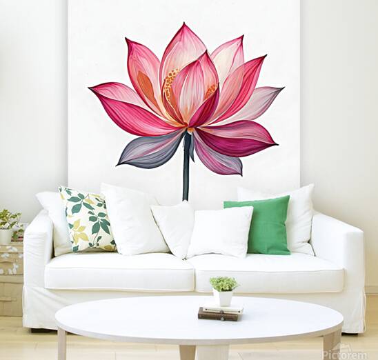  abstract lotus flower  Reproduction