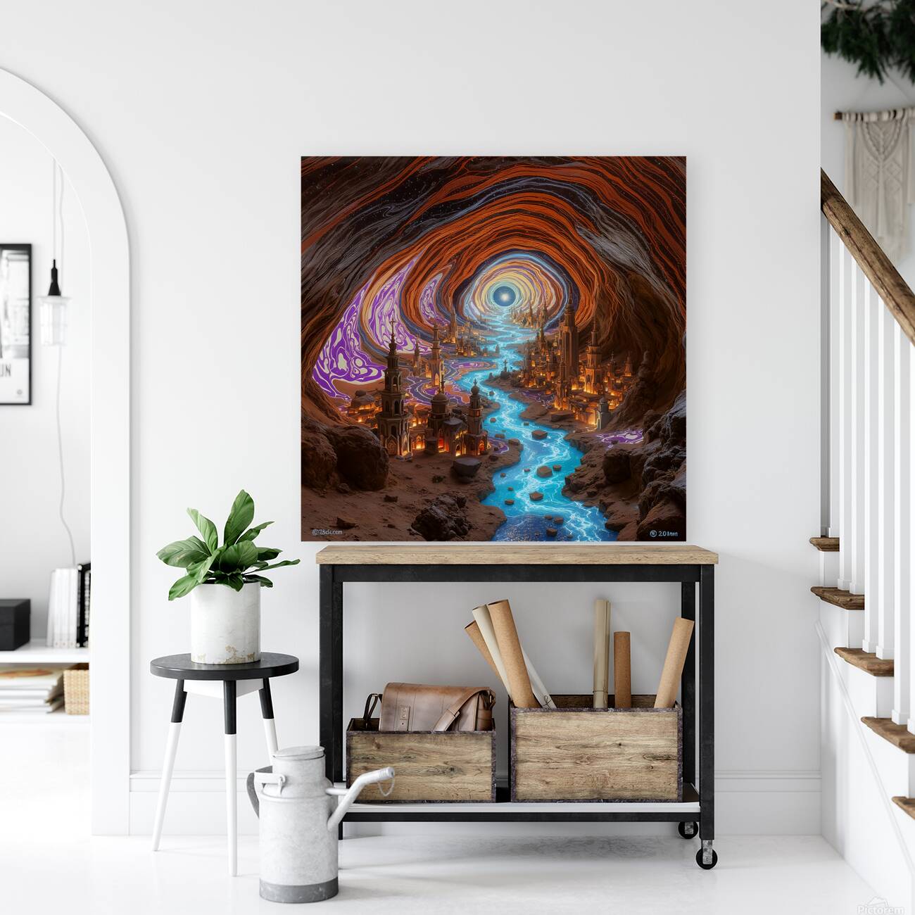  spirographic landscape  Reproduction