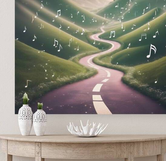  music note road  Reproduction