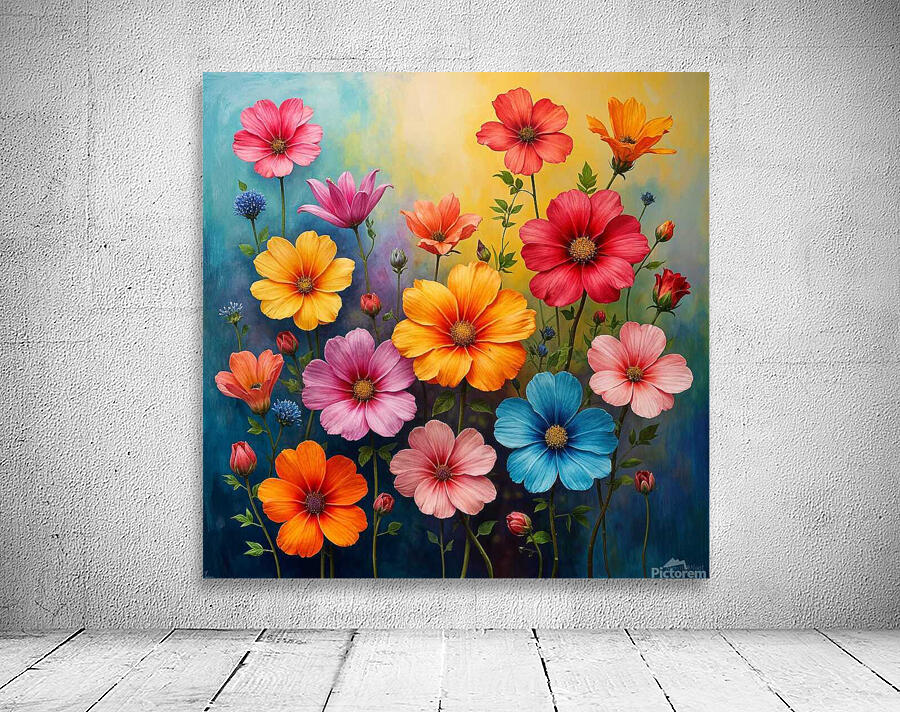 colorful flower Wall Preview