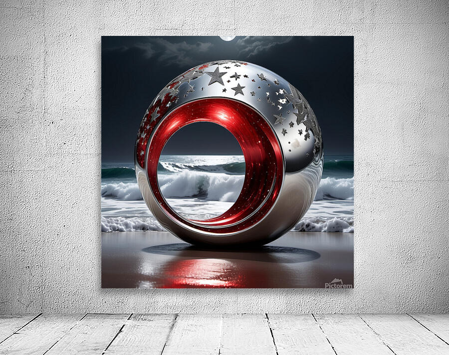  red waves Wall Preview