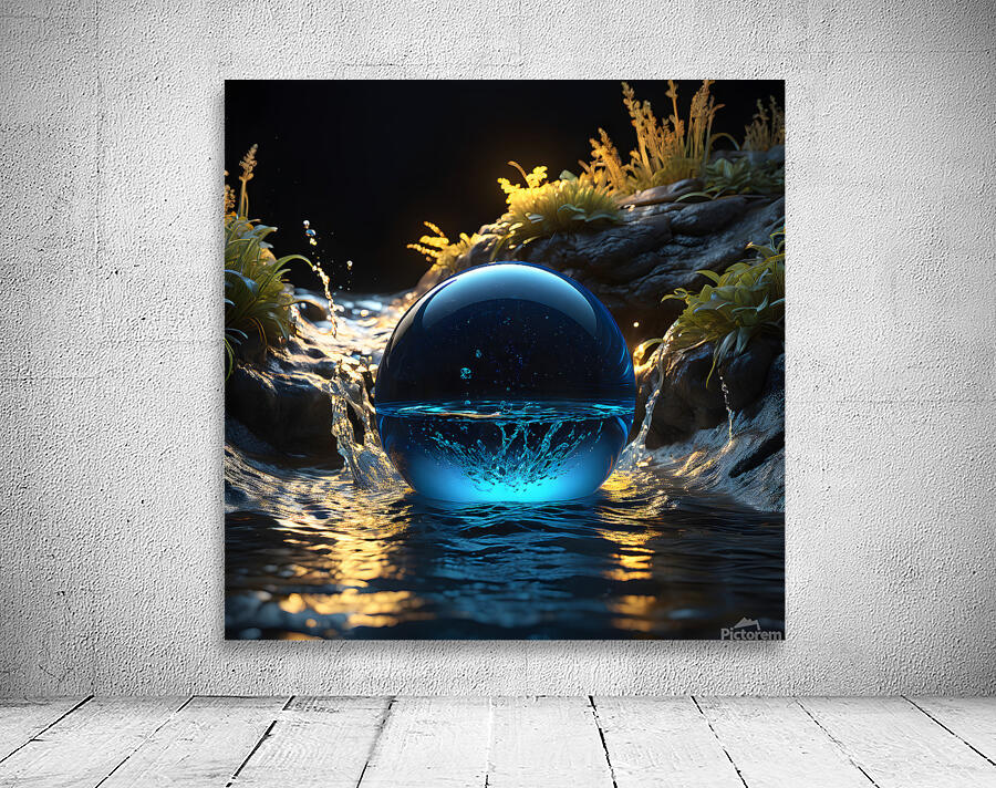a blue orbit Wall Preview