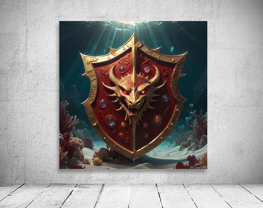  A golden shield  Wall Preview
