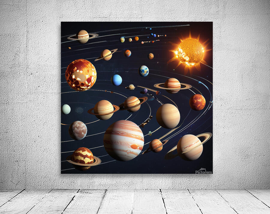a solar system  Wall Preview