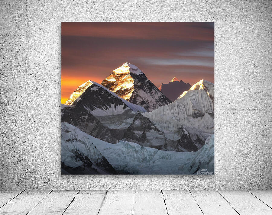 a sunrise over  Wall Preview