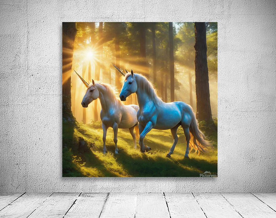  twin unicorns  Wall Preview
