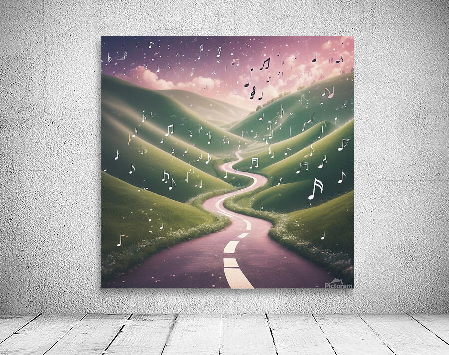  music note road  Wall Preview