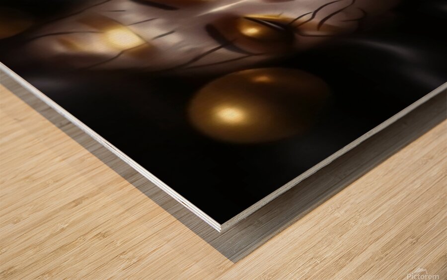 interlocking pattern Wood print