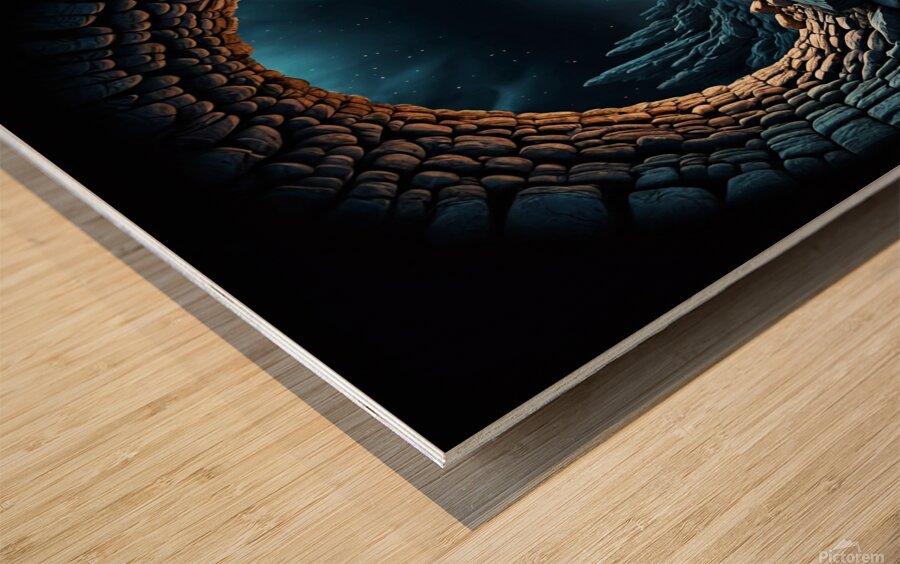  when night come  Wood print