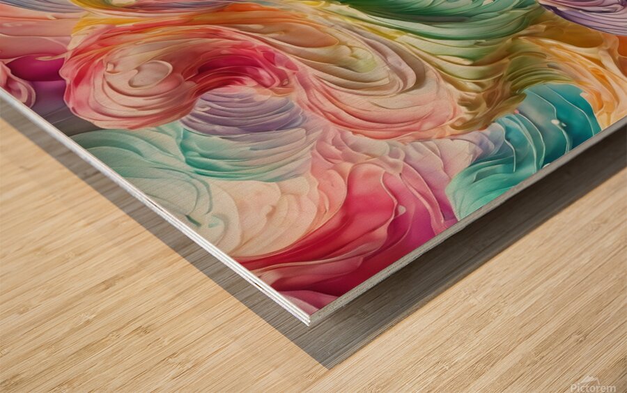 Ethereal Birth Wood print