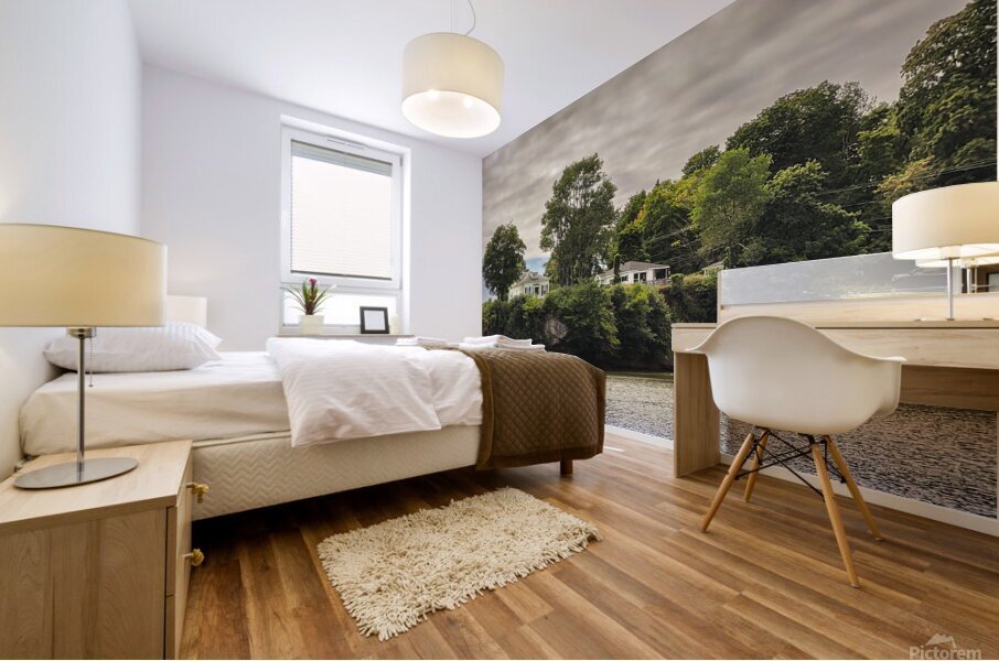 House by the Bay Mural print