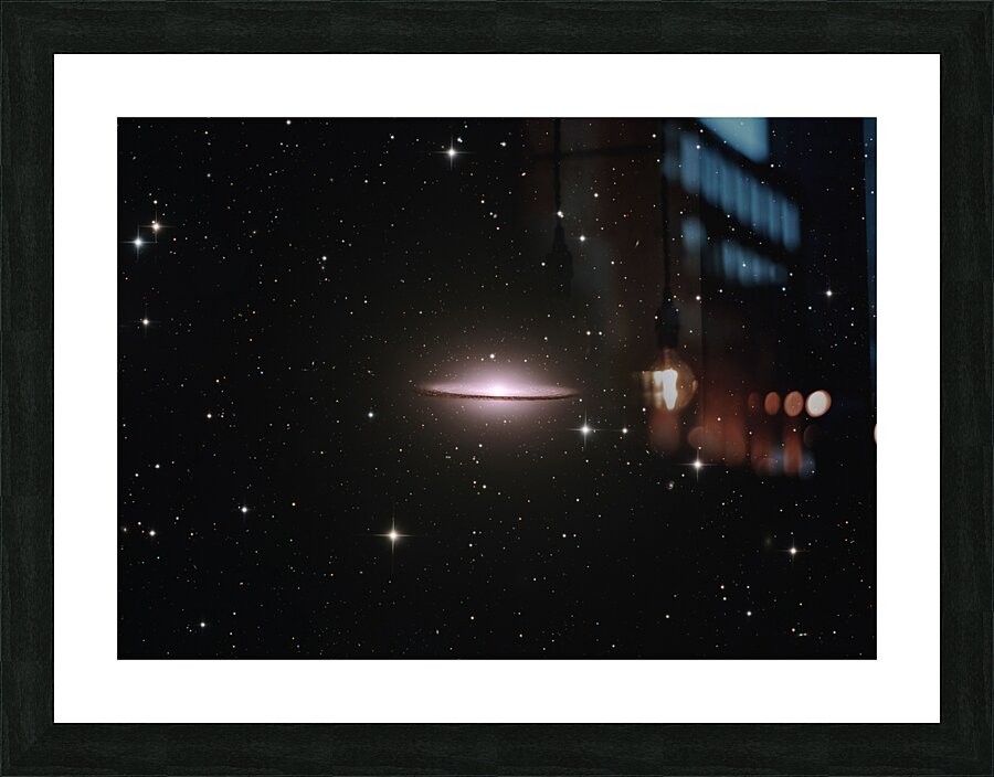 Somebrero Galaxy Picture Frame print