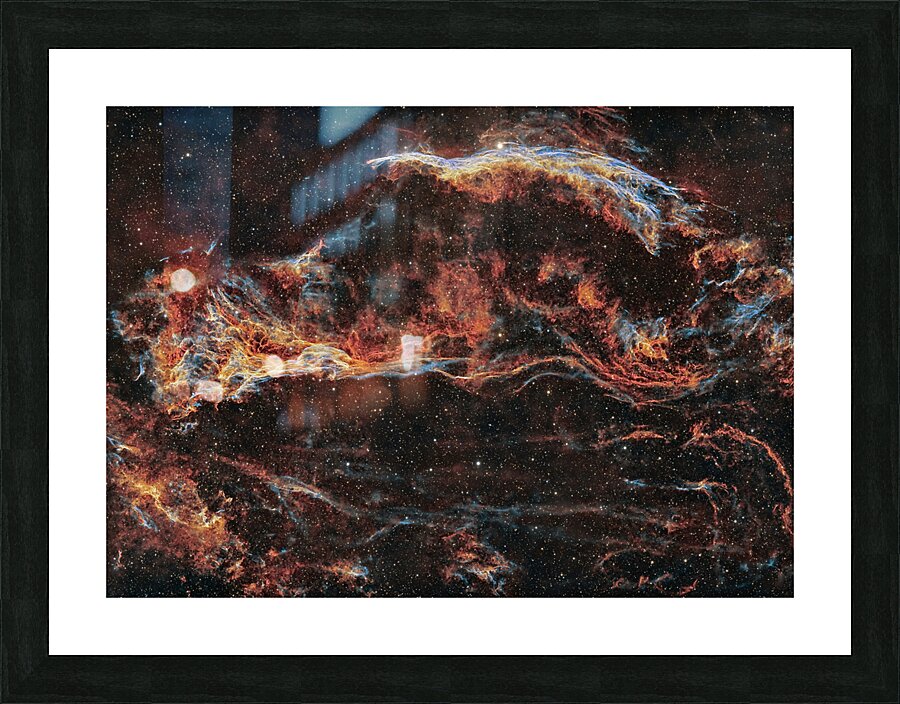 Veil Nebula Picture Frame print