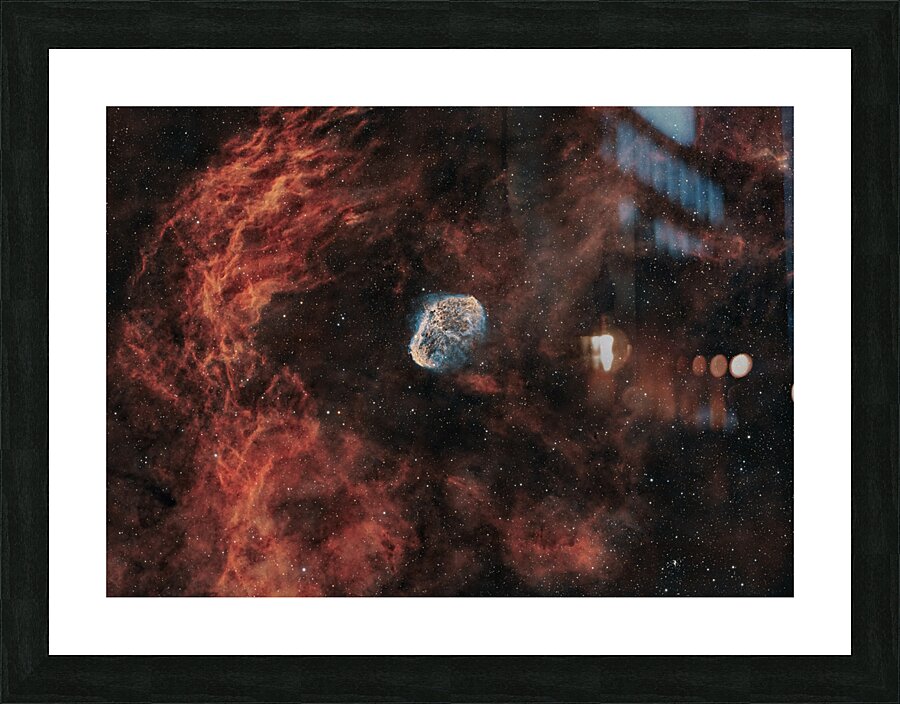Crescent Nebula Picture Frame print