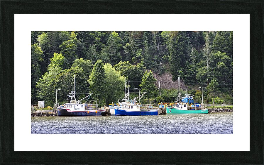 Fishing Boats Picture Frame print